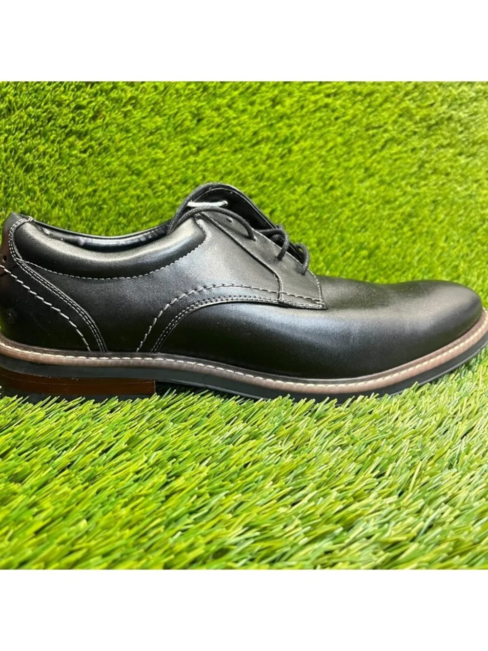 Nunn‎ Bush Westfield Mens Size 9.5 Black Classic Plain Toe Oxford Dress Shoes